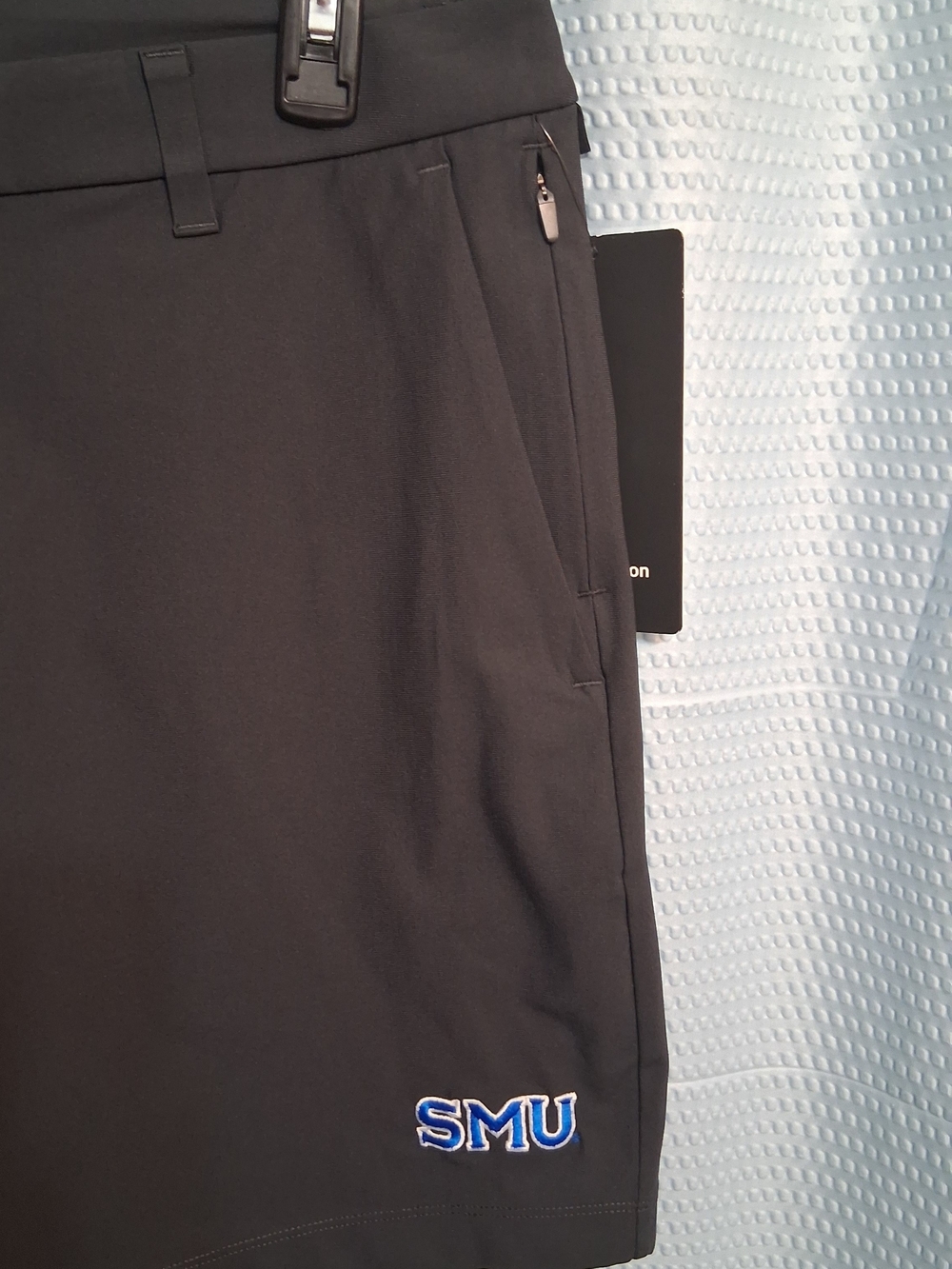 Lululemon SMU Embroidered Black Athletic Shorts - Picture 2 of 6